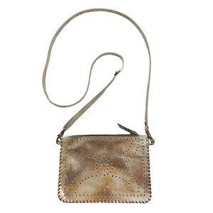Metallic/Champagne Lightweight Western-Style Clutch Purse
